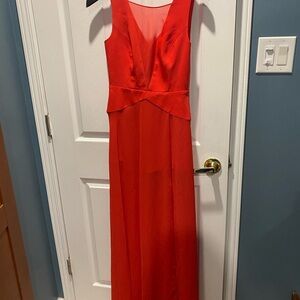BCBGMaxAzria Vibrant Red Maxi Dress